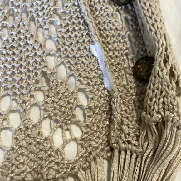 Jane & John Fringe crocheted boho vest, size S - Picture 9 of 11